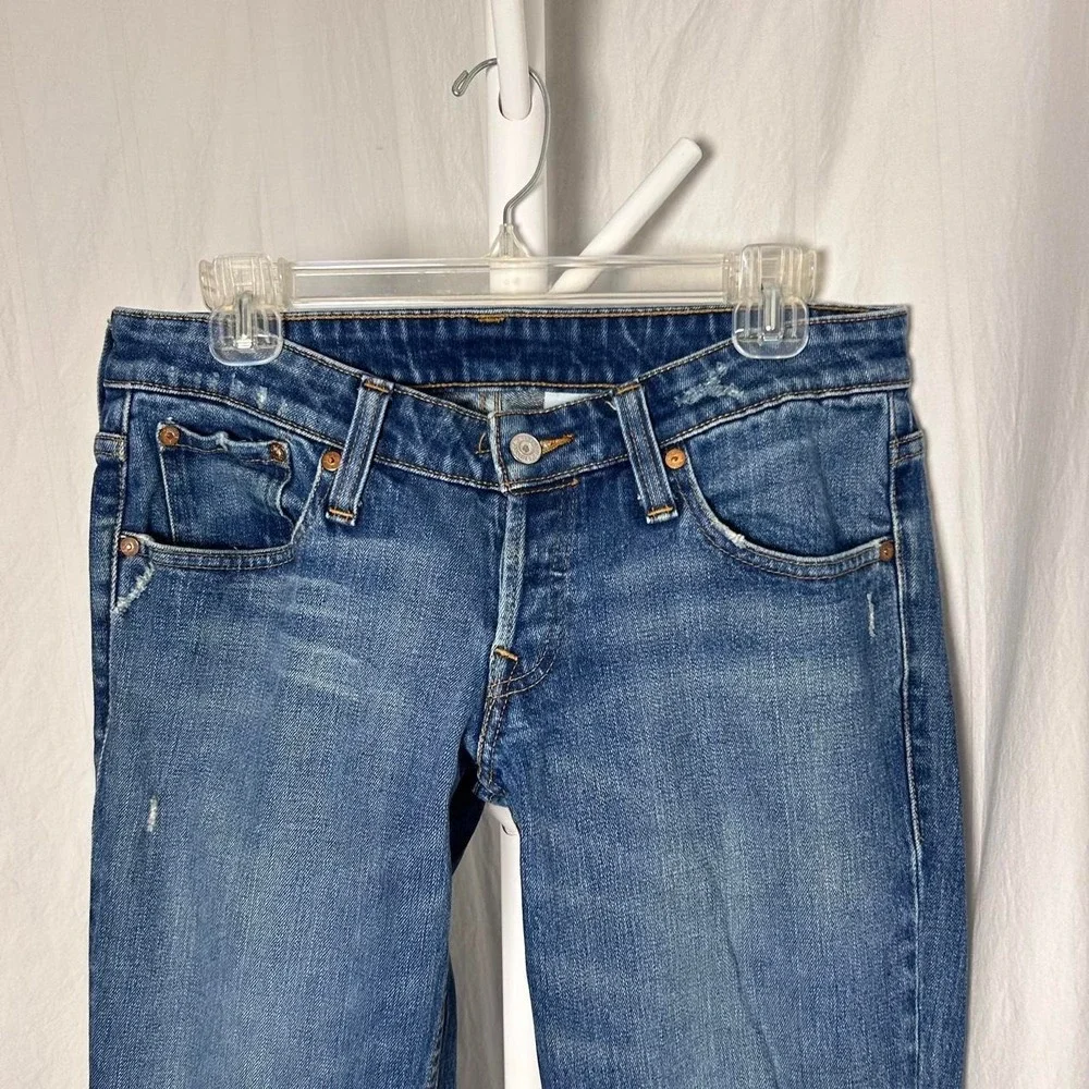 VTG Levis Premium Two Low Jeans Womens 31L  Button Fly Bootcut Western